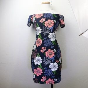 Floral Off The Shoulder Dress